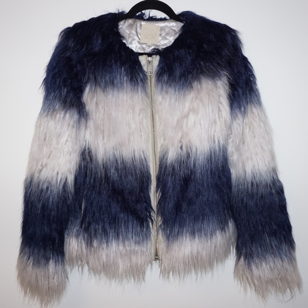 *RARE* CHASER DipDye Faux Fur Coat